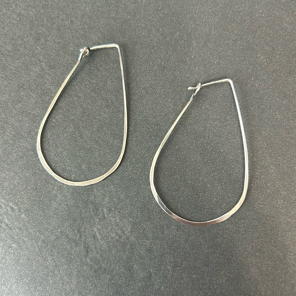 Silver earrings. Bought in Asheville NC at Elementality.